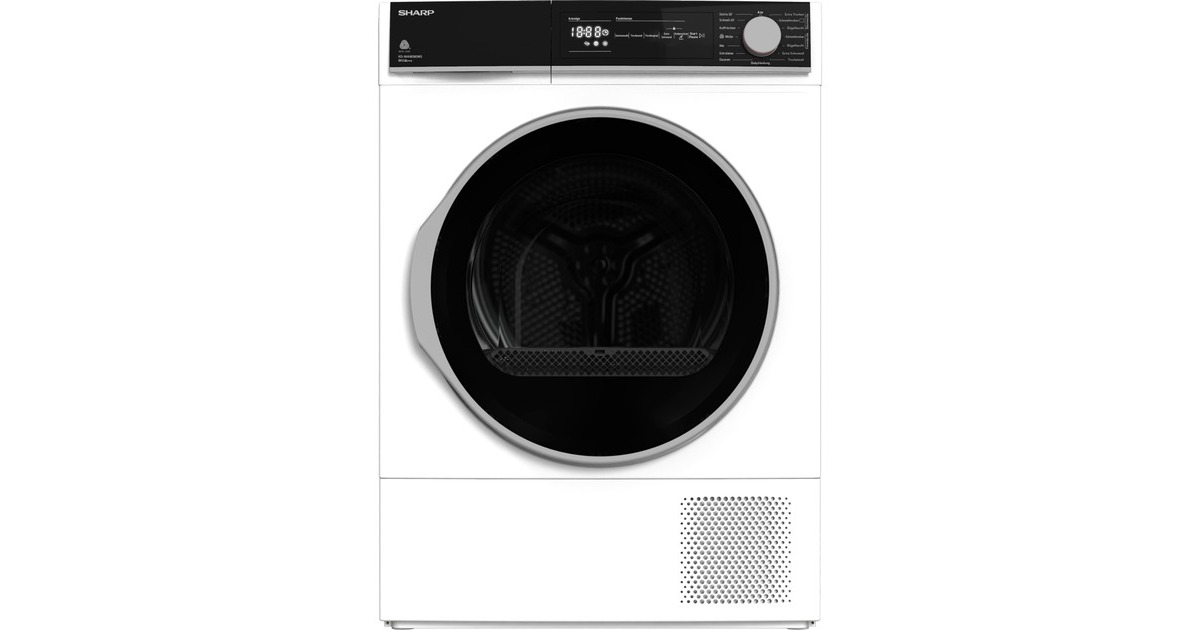 Sharp KD-NHH8S8GW3-DE, Wärmepumpen-Kondensationstrockner(weiß)