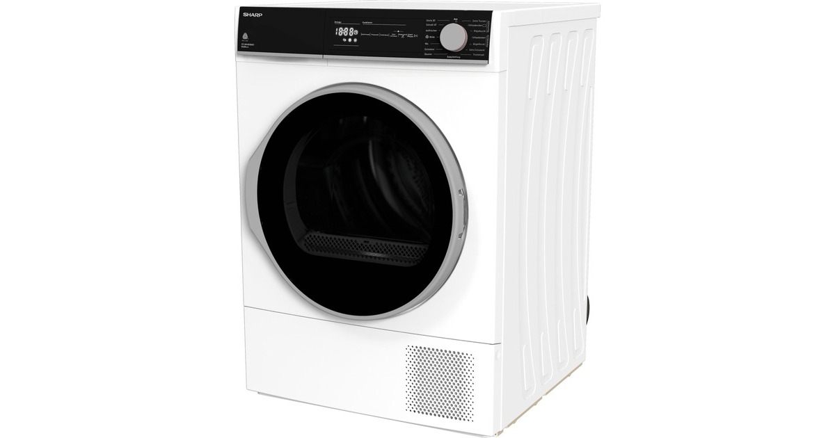 Sharp KD-NHH8S8GW3-DE, Wärmepumpen-Kondensationstrockner(weiß)