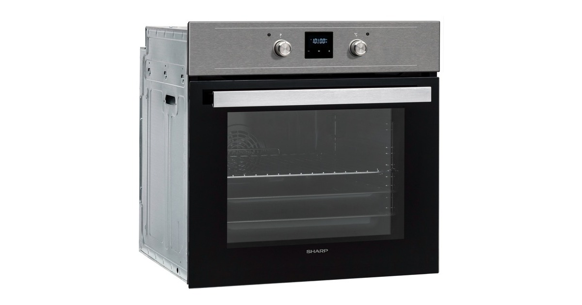 Sharp K-60DX19AM0-EU, Backofen(edelstahl (dunkel)/schwarz)