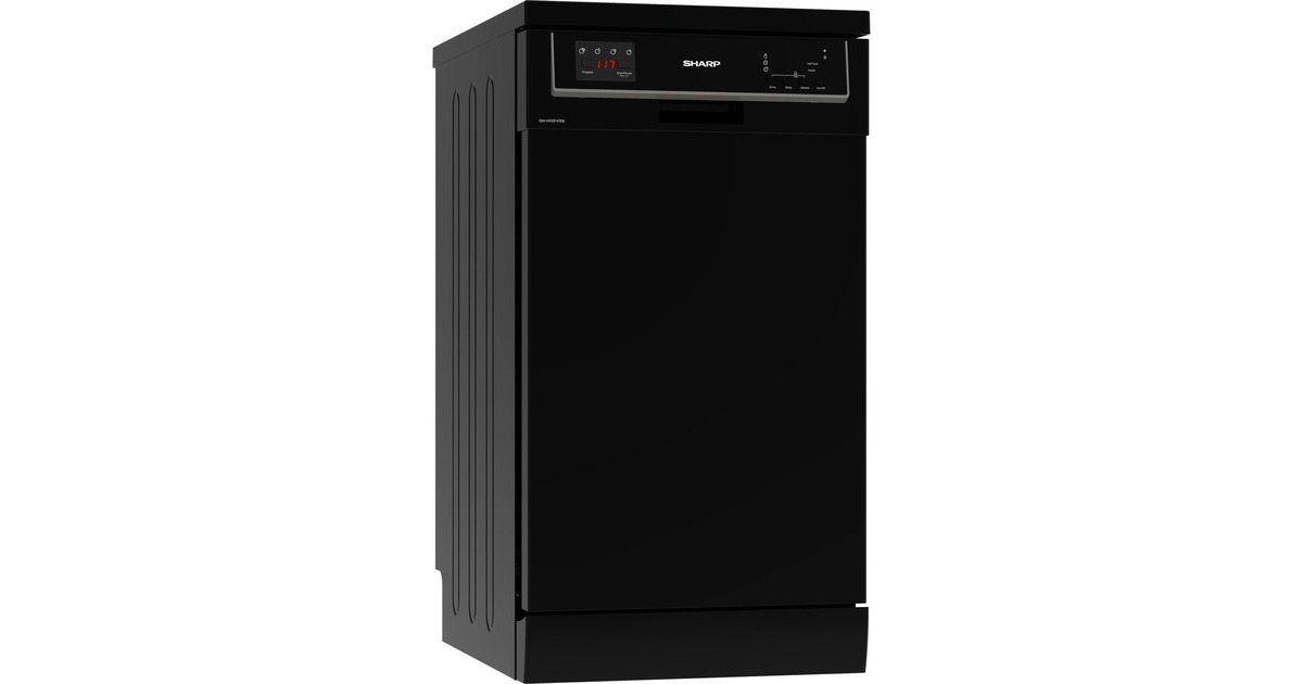 Sharp QW-HS12F47EB-DE, Spülmaschine(schwarz)