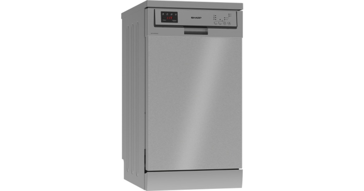 Sharp QW-HS12S47ES-DE, Spülmaschine(dunkelsilber)