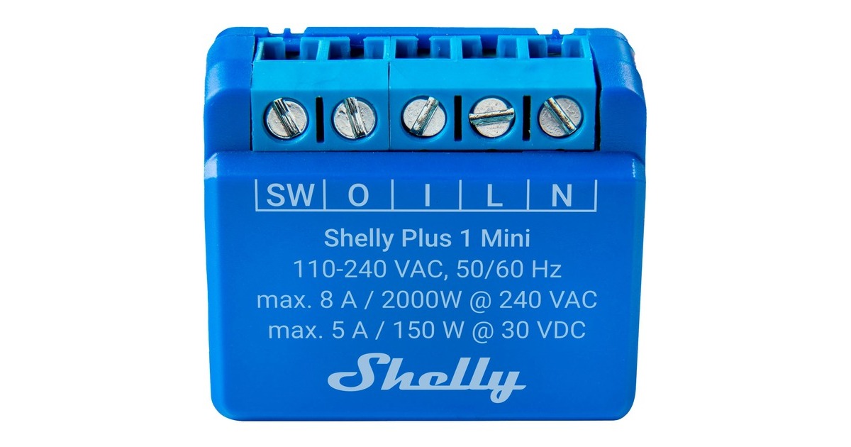 Shelly 1 Mini Gen3, Relais(blau)