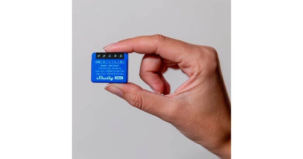 Shelly Plus 1 Mini Gen3 Sparpack, Relais(blau, 8er Pack)