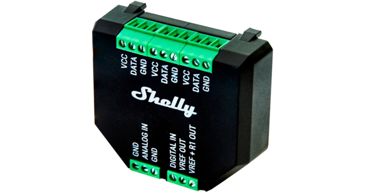 Shelly Plus Add-on, Schnittstellenerweiterung(schwarz)