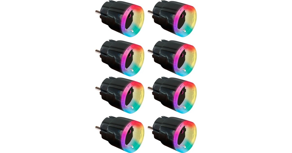 Shelly Plus Plug S 8er Sparpack, Schaltsteckdose(schwarz, 8er Pack)