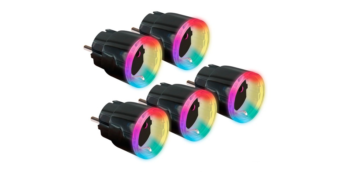 Shelly Plus Plug S, Schaltsteckdose(schwarz, 5er Pack)
