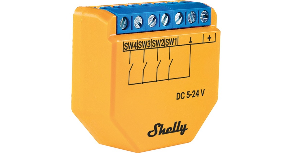 Shelly Plus i4 DC, Relais