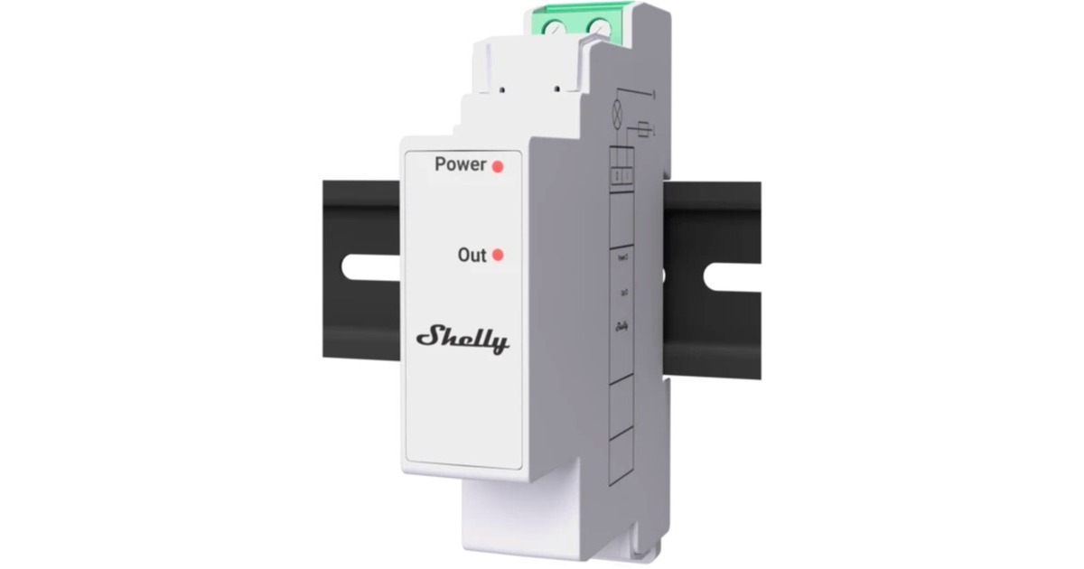 Shelly Pro 3EM Switch Add-on, Relais(weiß)
