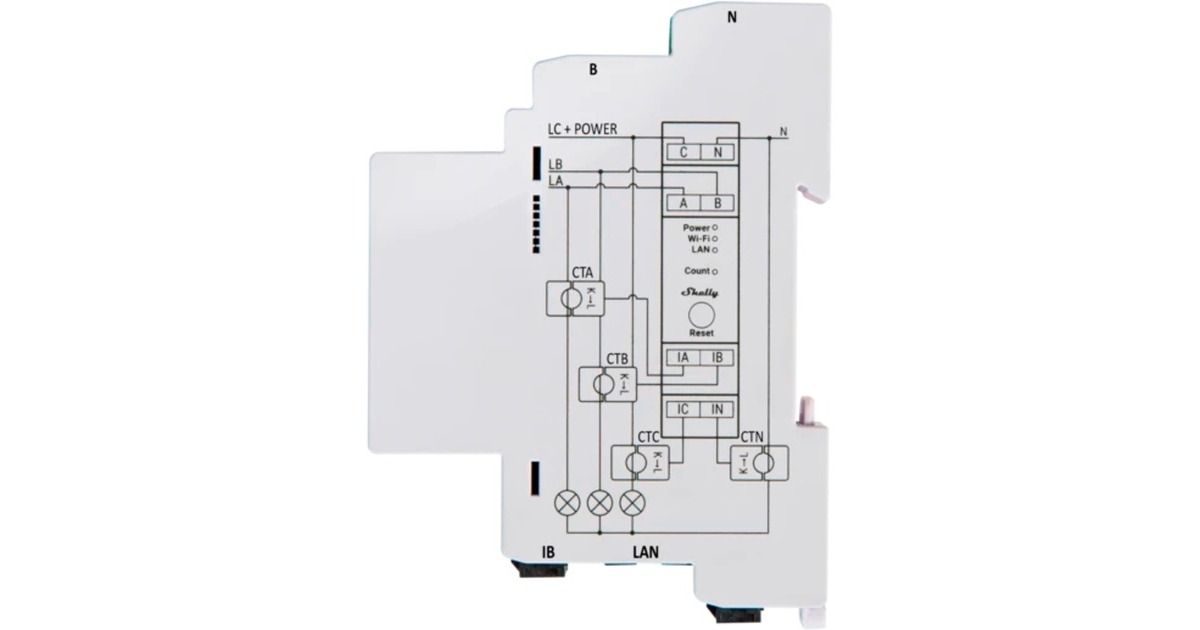 Shelly Pro 3EM-PV INSTALLATION-, Messgerät(0% MWST)