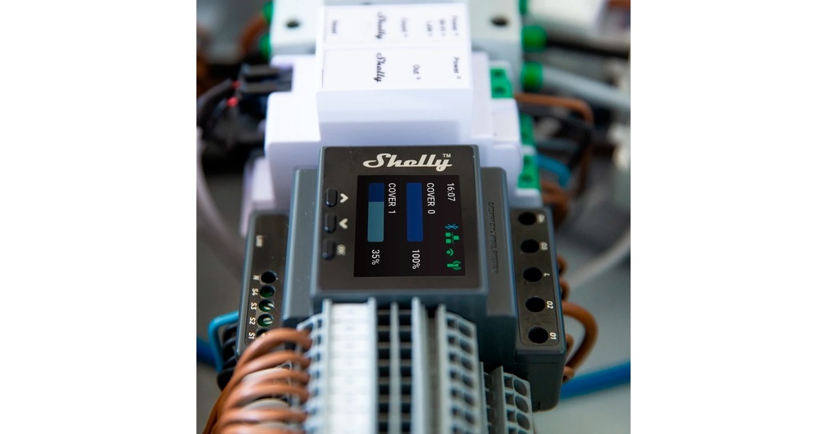 Shelly Pro Dual Cover / Shutter PM, Relais