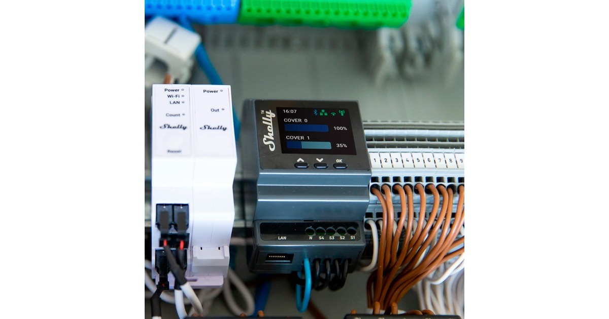 Shelly Pro Dual Cover / Shutter PM, Relais