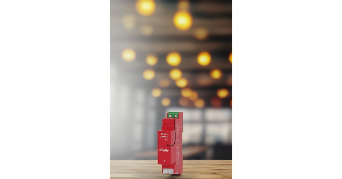 Shelly Qubino Pro 1PMZ-WAVE, Relais(rot)