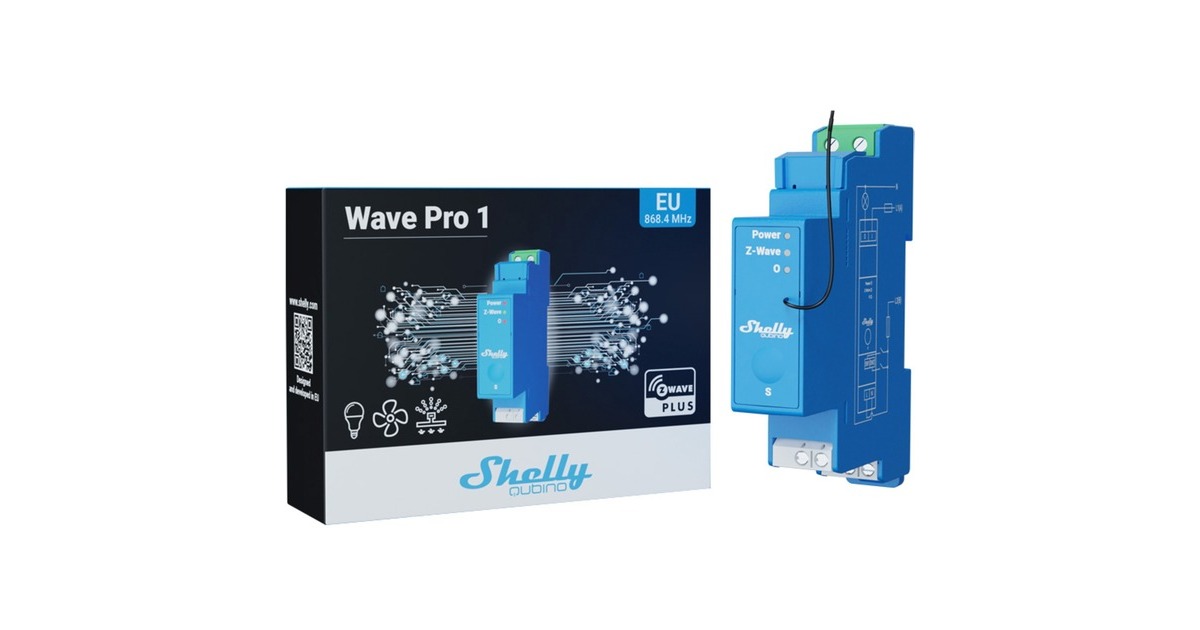 Shelly Qubino Wave Pro1, Relais(blau)