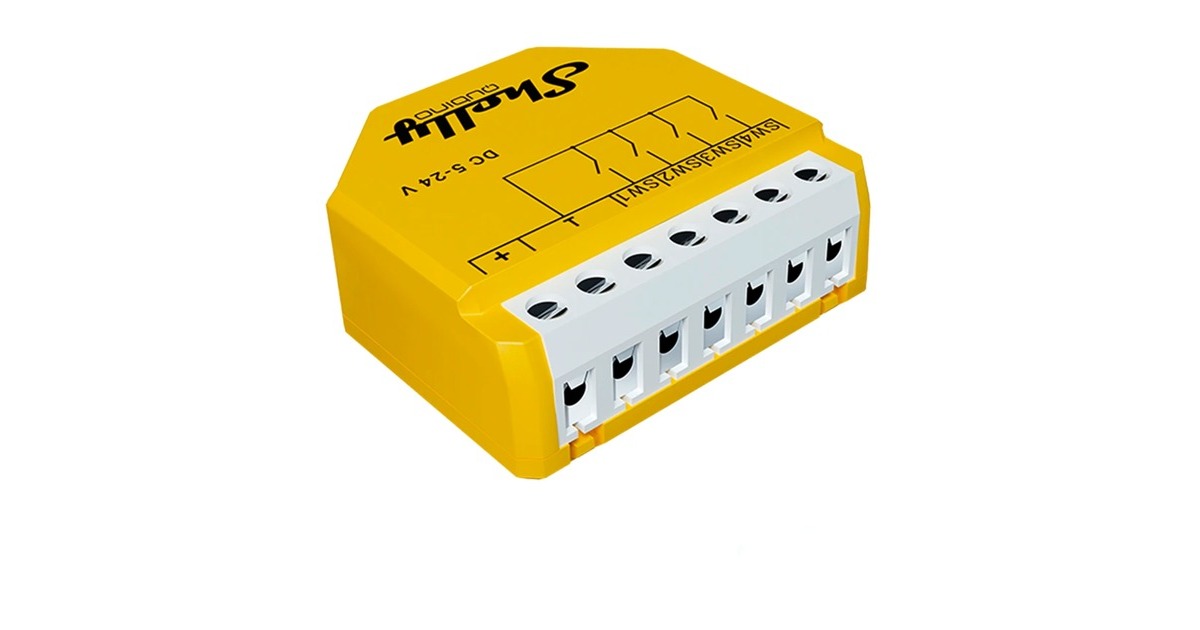 Shelly Qubino Wave i4 DC, Schalter(gelb)