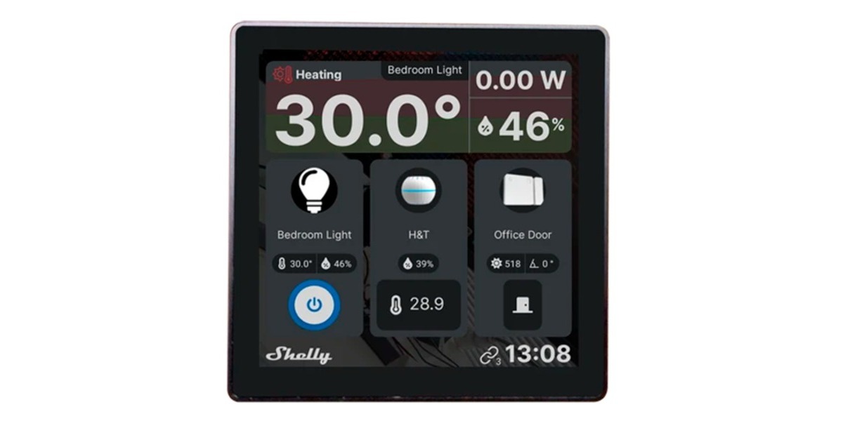 Shelly Wall Display, Bedienteil(schwarz)