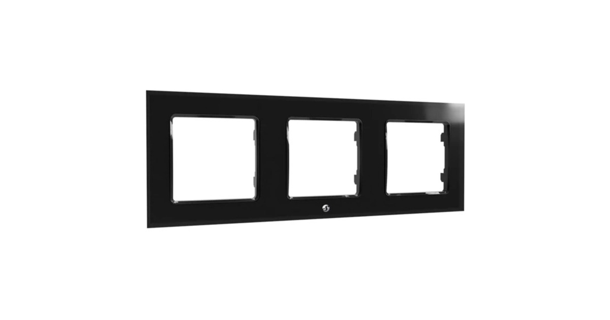 Shelly Wall Frame 3, Abdeckung(schwarz, für Wall Switch)