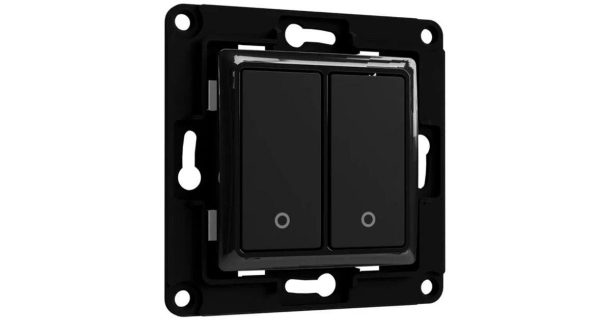 Shelly Wall Switch 2, Taster(schwarz)