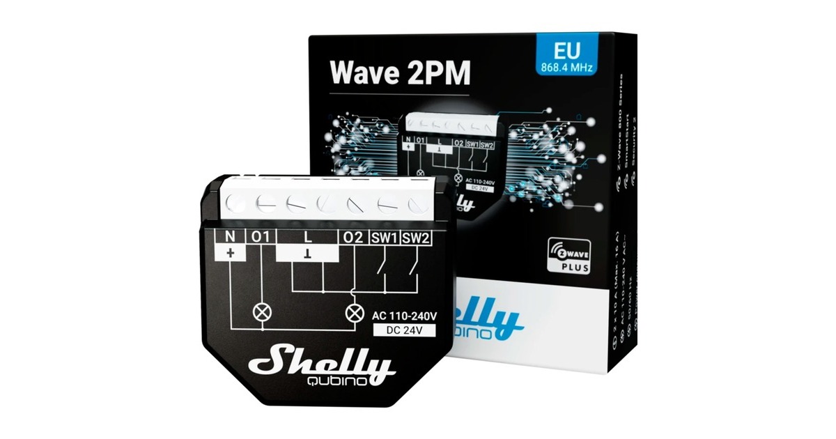 Shelly Wave 2PM, Relais(schwarz)
