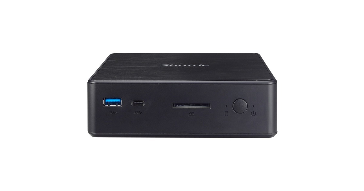 Shuttle NC10U7 inkl. Intel® Core™ i7-8565U, Barebone(schwarz)