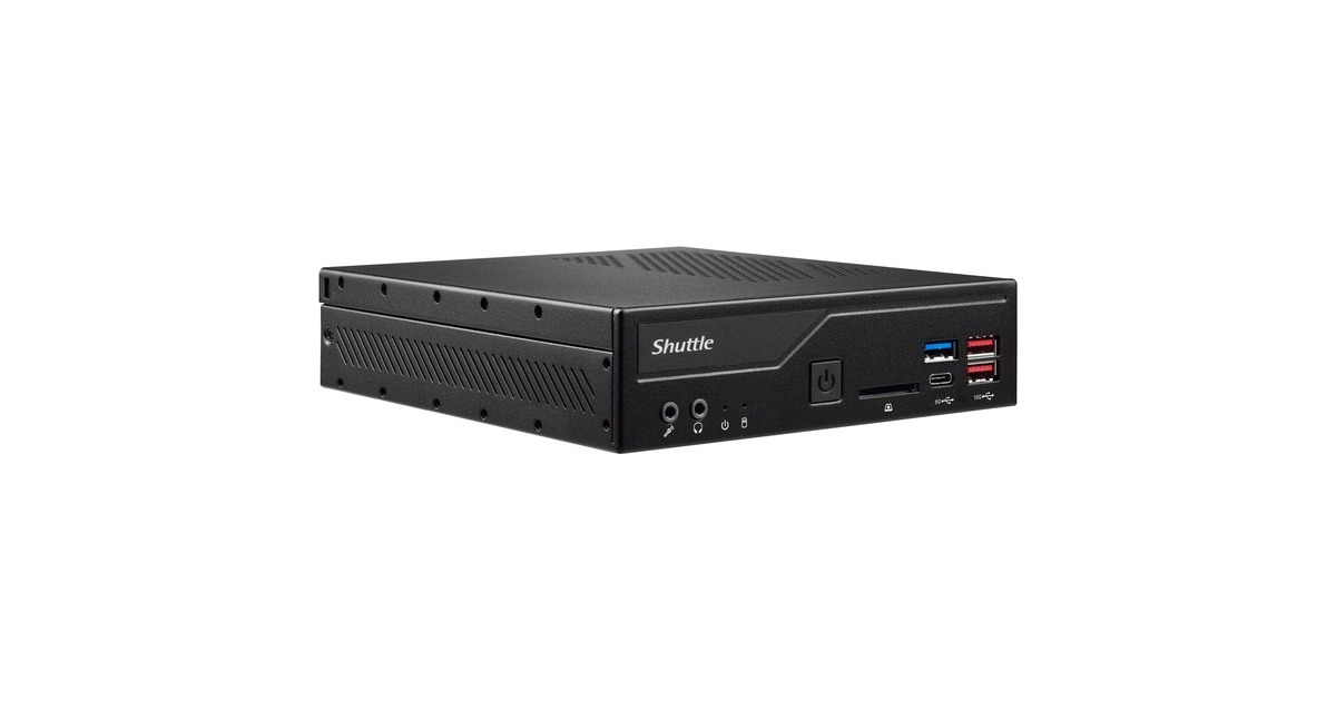 Shuttle XPC slim DH610, Barebone(schwarz, ohne Betriebssystem)