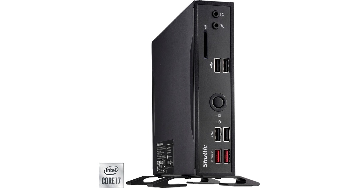Shuttle XPC slim DS20U7, Barebone(schwarz, ohne Betriebssystem)