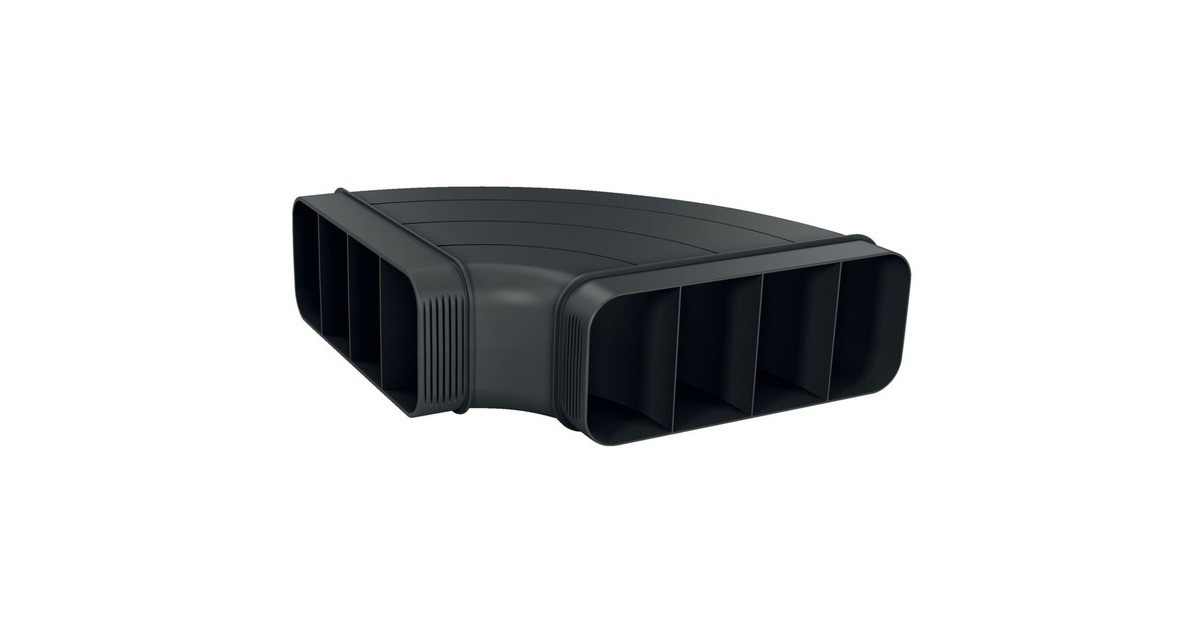 Siemens 90° Flachkanalbogen HZ9VDSB1, Rohr(schwarz, horizontal, männlich) Siemens 90° Flachkanalbogen HZ9VDSB1, Rohr(schwarz, horizontal, männlich)