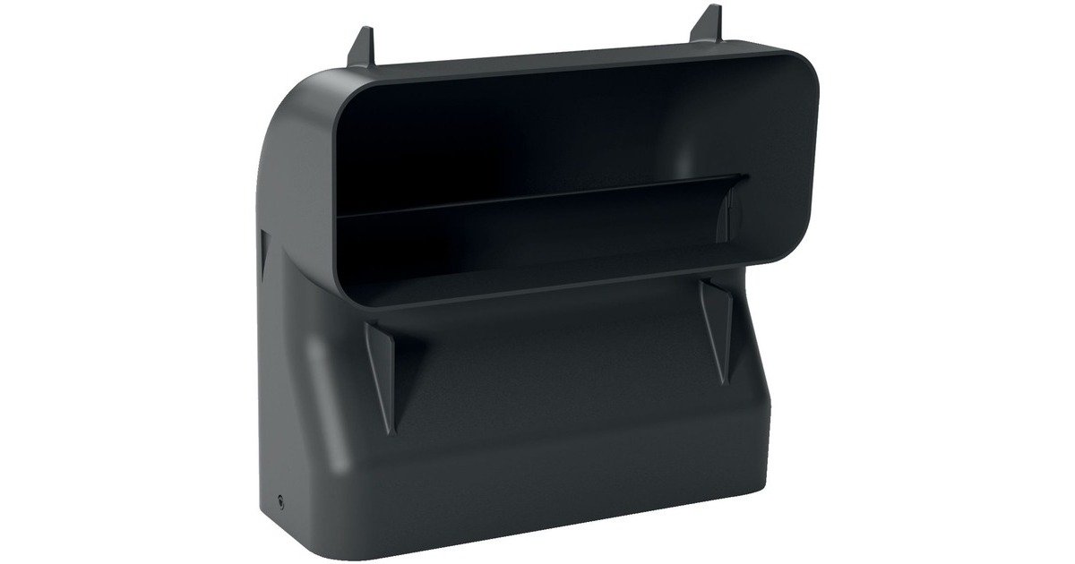 Siemens 90° Flachkanalbogen S, HZ9VDSB4, Rohr(schwarz, vertikal, männlich) Siemens 90° Flachkanalbogen S, HZ9VDSB4, Rohr(schwarz, vertikal, männlich)