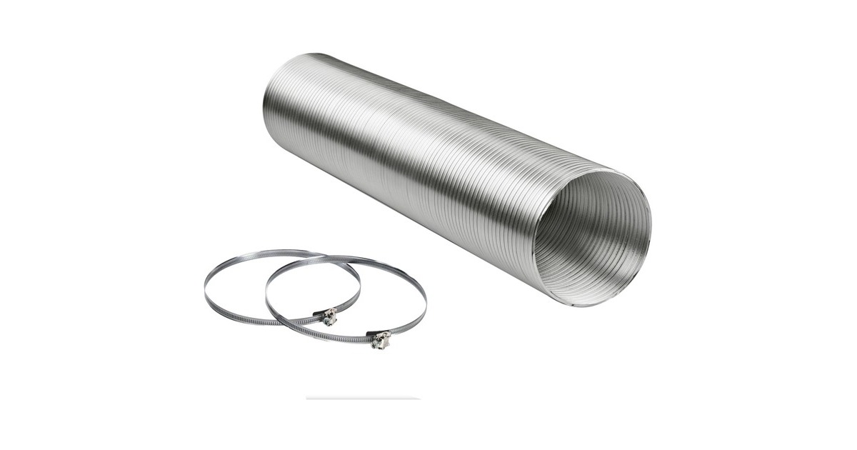 Siemens Alu Flex-Rohr LZ31XXX11, rund, NW 150mm(aluminium, für Dunstabzugshauben)