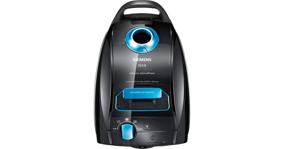 Siemens Bodenstaubsauger VSQ5X1230 Q5.0 extreme silencePower 850W(schwarz/blau)
