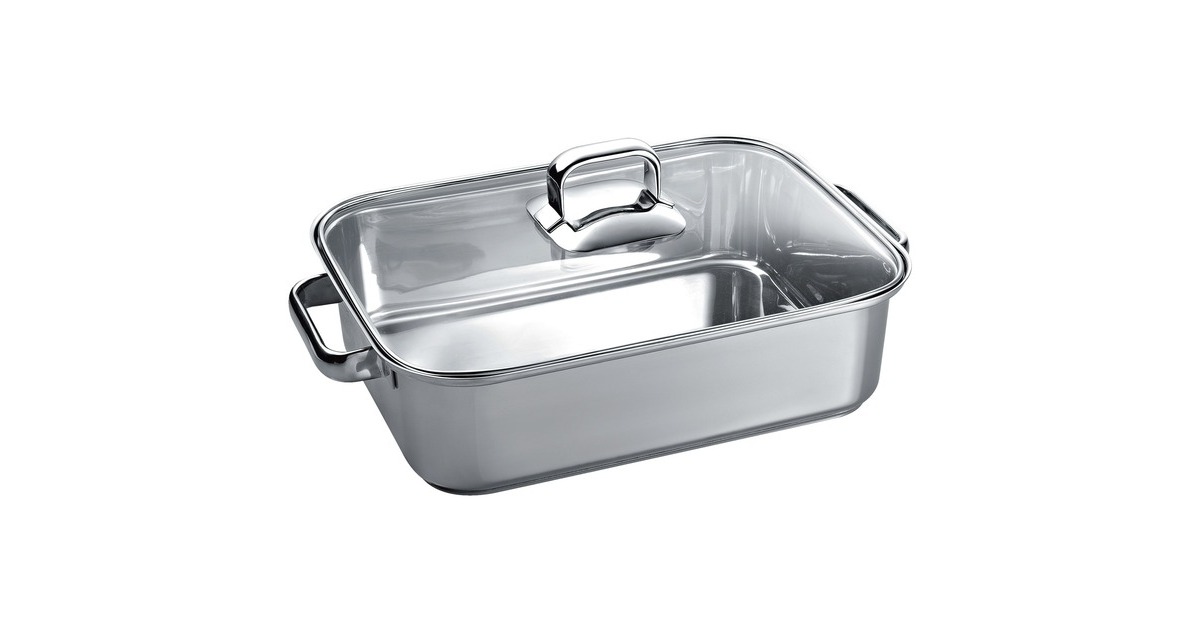 Siemens Bräter mit Glasdeckel HZ390011(edelstahl)