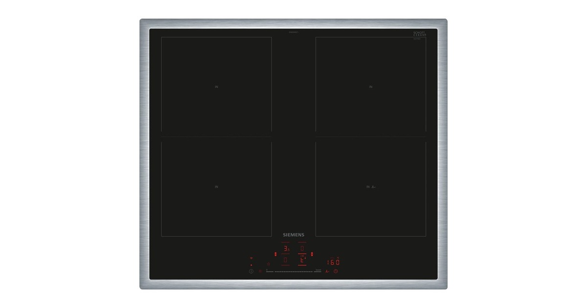 Siemens ED645HQC1E iQ500, Autarkes Kochfeld(schwarz/edelstahl, 60 cm, Home Connect) Siemens ED645HQC1E iQ500, Autarkes Kochfeld(schwarz/edelstahl, 60 cm, Home Connect)