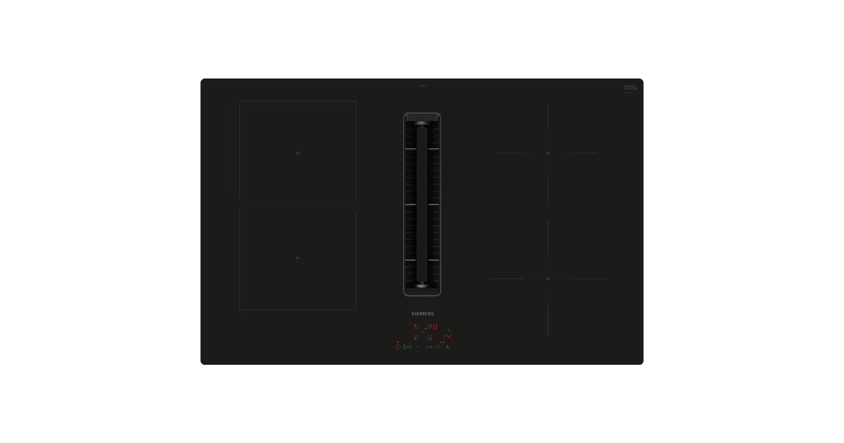Siemens ED811BS16E iQ300, Autarkes Kochfeld(schwarz, 80 cm, mit integriertem Dunstabzug) Siemens ED811BS16E iQ300, Autarkes Kochfeld(schwarz, 80 cm, mit integriertem Dunstabzug)