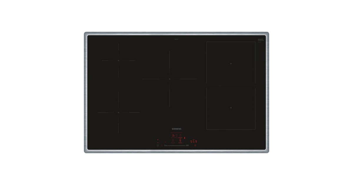 Siemens ED845HWB1E iQ500, Autarkes Kochfeld(schwarz/edelstahl, 80 cm, Home Connect) Siemens ED845HWB1E iQ500, Autarkes Kochfeld(schwarz/edelstahl, 80 cm, Home Connect)
