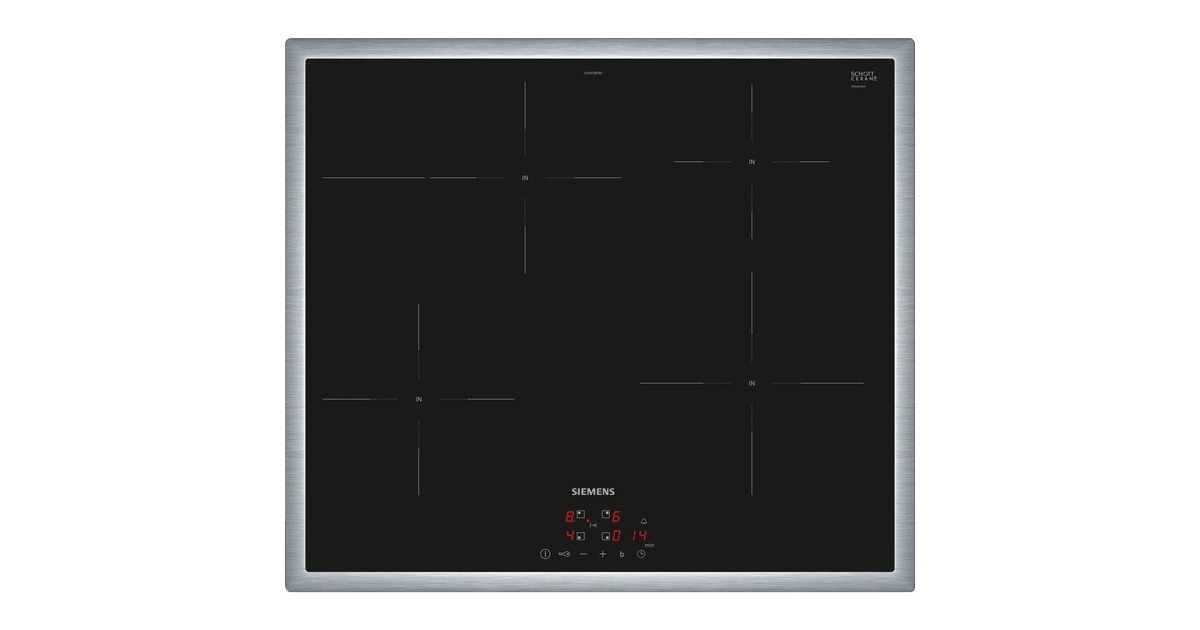 Siemens EH645BFB6E iQ300, Autarkes Kochfeld(schwarz/edelstahl, 60 cm) Siemens EH645BFB6E iQ300, Autarkes Kochfeld(schwarz/edelstahl, 60 cm)