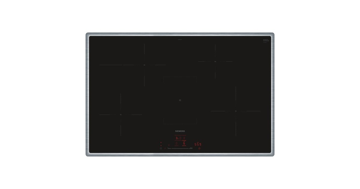 Siemens EH845HFB1E iQ300, Autarkes Kochfeld(schwarz/edelstahl, 80 cm, Home Connect) Siemens EH845HFB1E iQ300, Autarkes Kochfeld(schwarz/edelstahl, 80 cm, Home Connect)