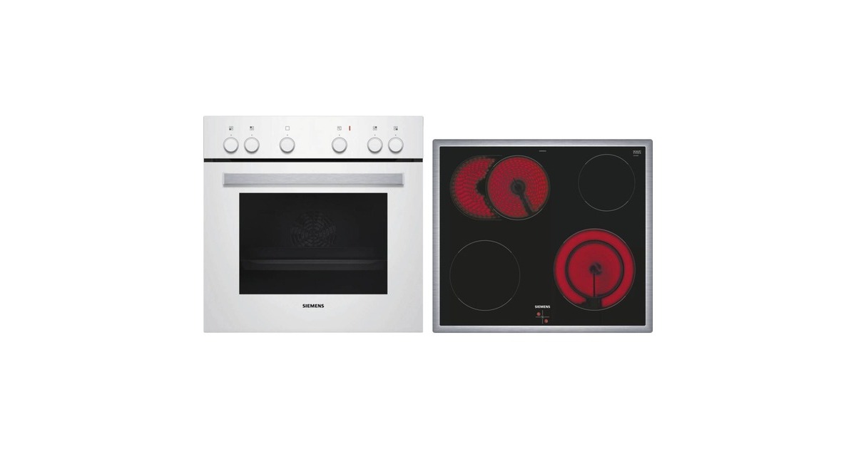 Siemens EQ110KA2WE, Herdset(weiß, 60 cm)