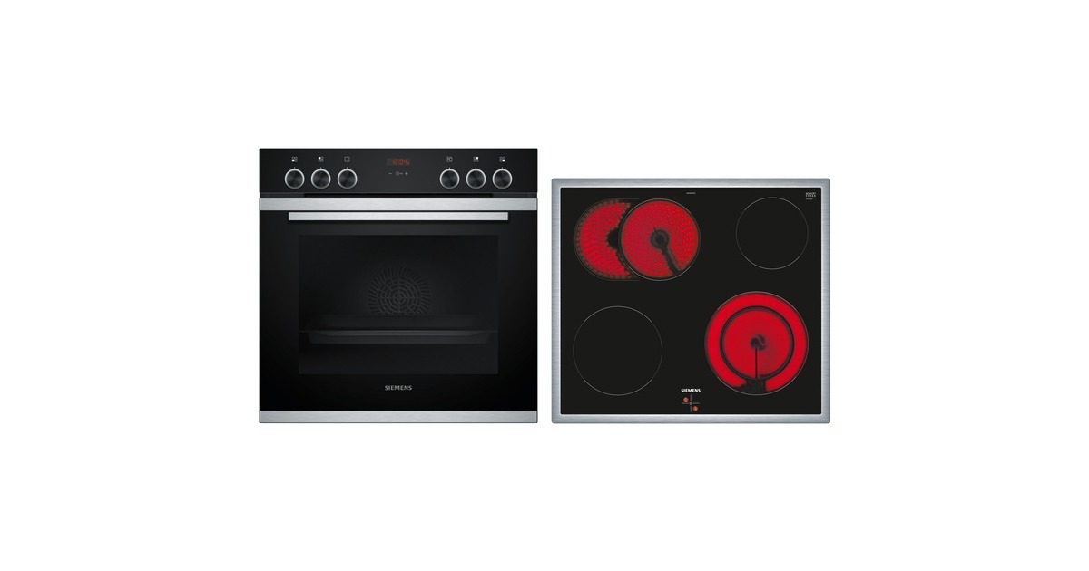 Siemens EQ211KA10, Herdset(schwarz/edelstahl, 60 cm)