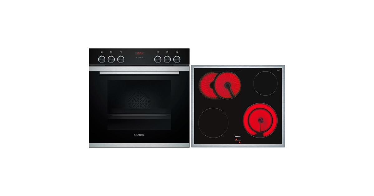 Siemens EQ211KB10, Herdset(schwarz/edelstahl, 60 cm)