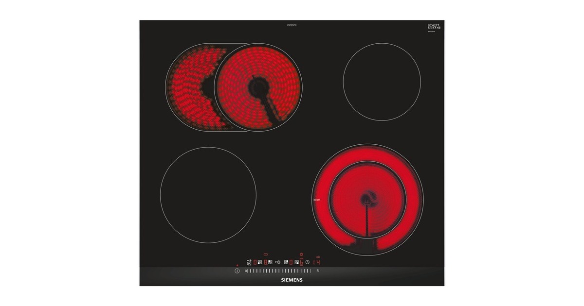 Siemens ET675FNP1E, iQ300, Autarkes Kochfeld(schwarz/aluminium, 60cm)