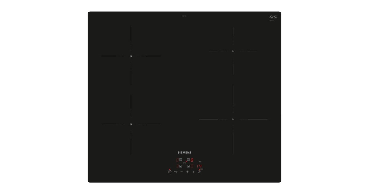 Siemens EU611BEB6E iQ100, Autarkes Kochfeld(schwarz, 60 cm)