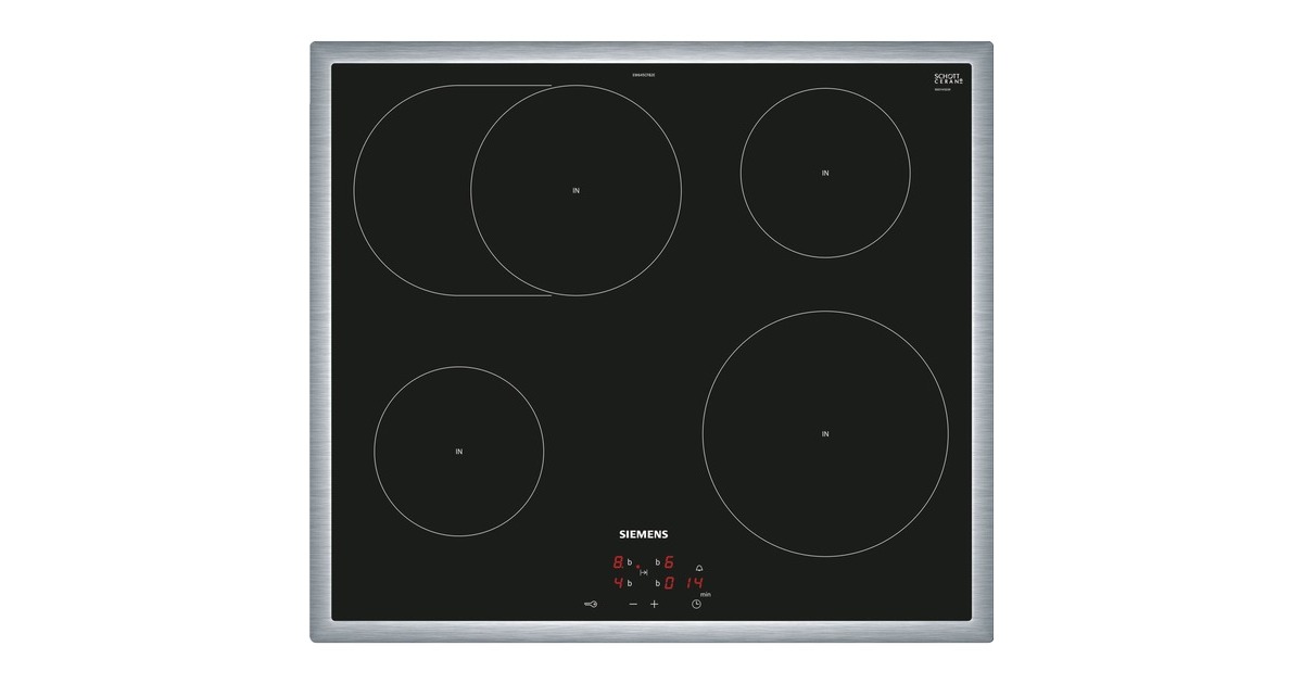 Siemens EW645CFB2E, iQ300, Kochfläche(schwarz/edelstahl, 60cm)