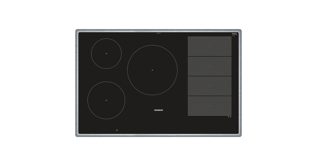 Siemens EX845LVC1E iQ700, Autarkes Kochfeld(schwarz/edelstahl, Home Connect)