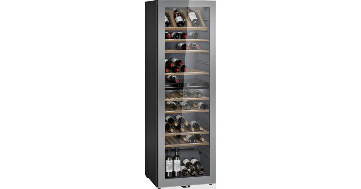 Siemens KW36KATGA iQ500, Weinkühlschrank(schwarz, 2 Temperaturzonen)