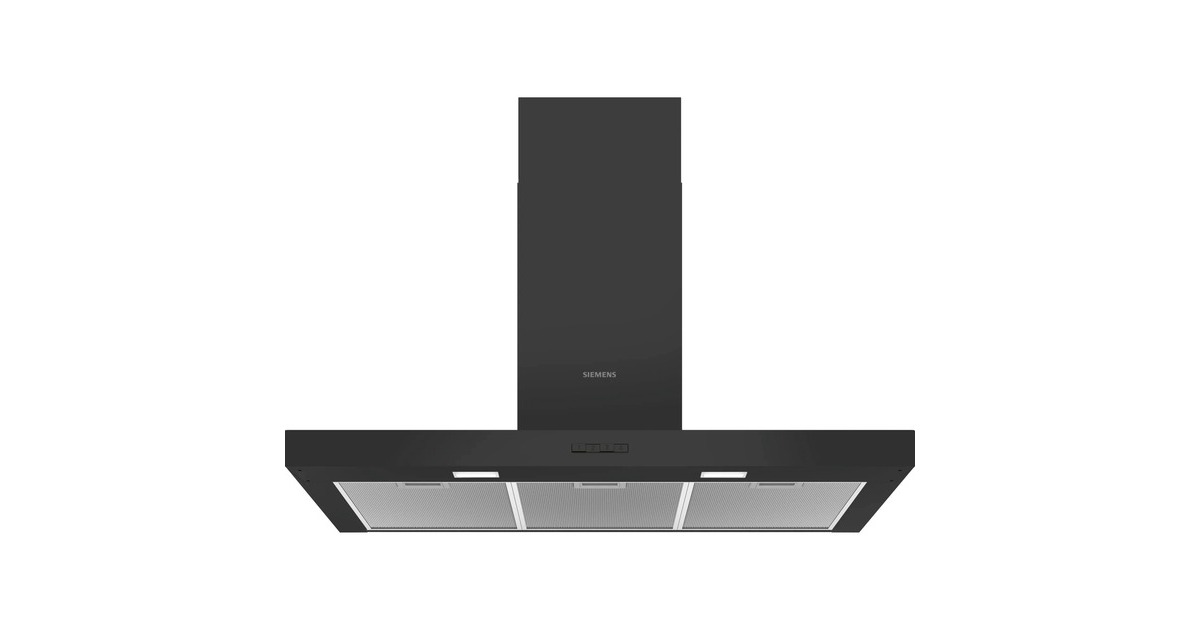 Siemens LC96BBC60 iQ100, Dunstabzugshaube(schwarz, 90 cm)