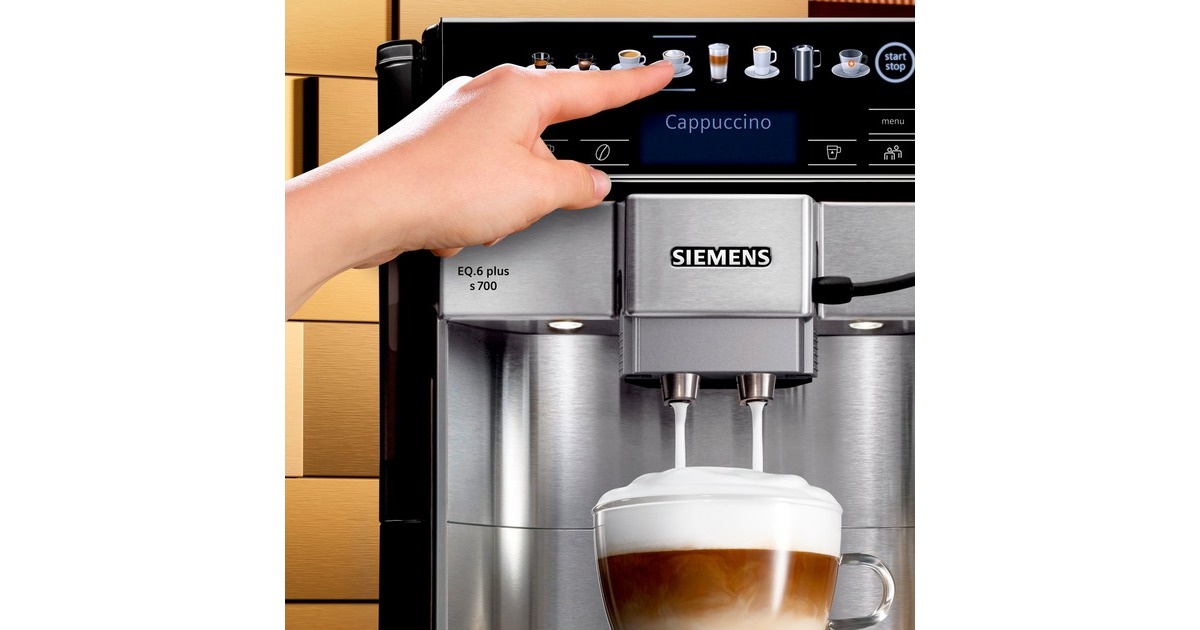 Siemens TE657M03DE EQ.6 plus s700, Vollautomat(edelstahl/schwarz)