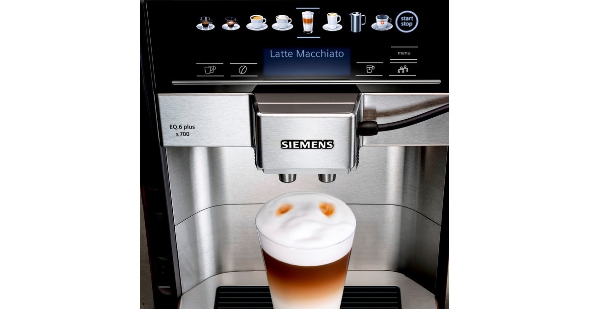 Siemens TE657M03DE EQ.6 plus s700, Vollautomat(edelstahl/schwarz)