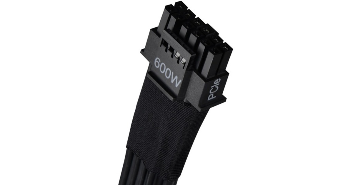 SilverStone 12VHPWR PCIe Adapter Kabel SST-PP14-EPS(schwarz, 0,55 Meter)