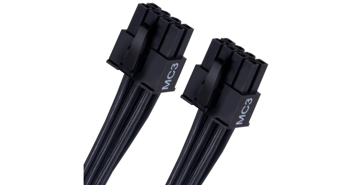 SilverStone 12VHPWR PCIe Adapter Kabel SST-PP14-EPS(schwarz, 0,55 Meter)