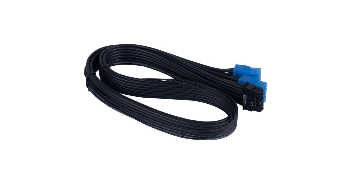 SilverStone 12VHPWR PCIe Adapter Kabel SST-PP14-PCIE(schwarz, 0,55 Meter)