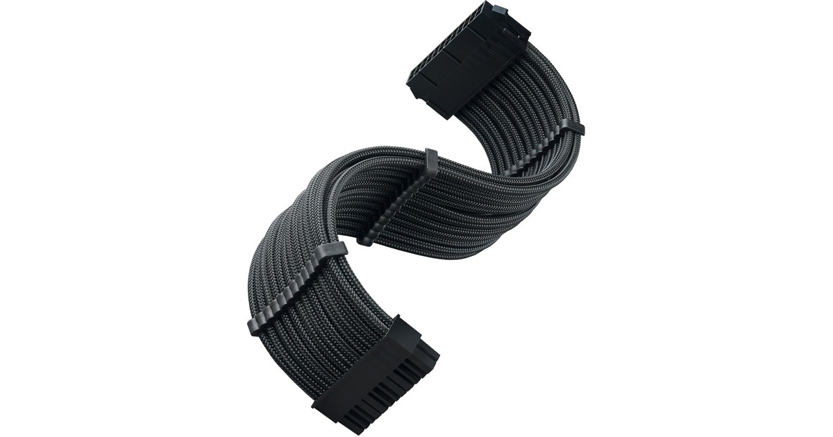 SilverStone ATX-Verlängerungskabel SST-PP07E-MBB(schwarz, 30cm)